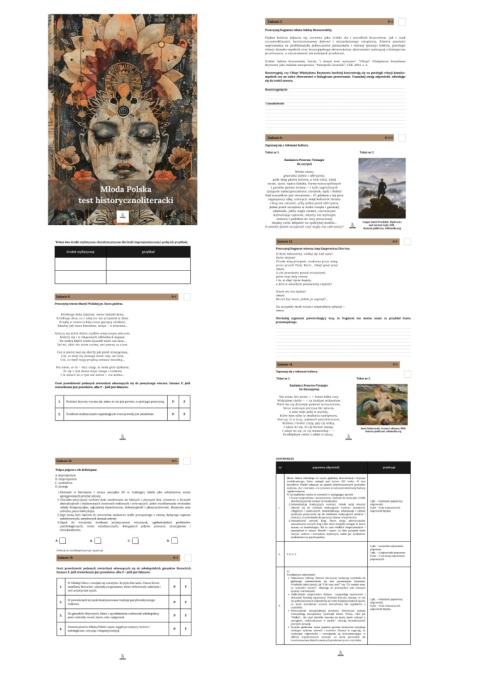 Test historycznoliteracki - Młoda Polska > Baz